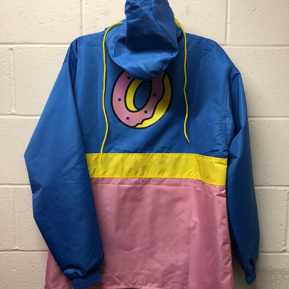 odd future jacket yellow blue pink